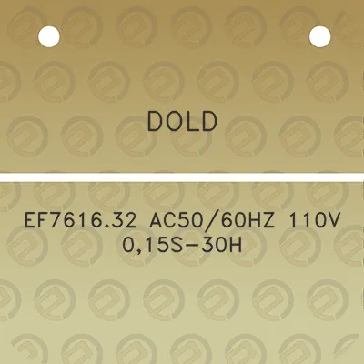 dold-ef761632-ac5060hz-110v-015s-30h