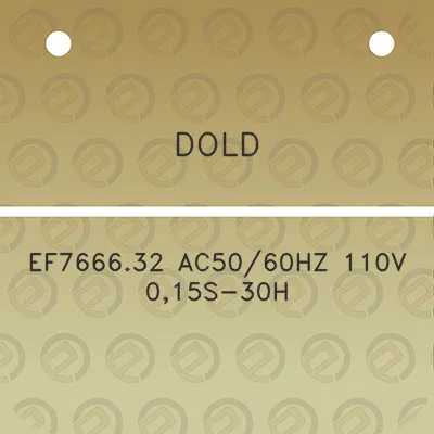 dold-ef766632-ac5060hz-110v-015s-30h