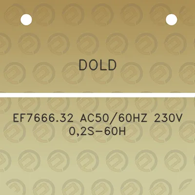 dold-ef766632-ac5060hz-230v-02s-60h