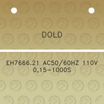 dold-eh766621-ac5060hz-110v-015-1000s