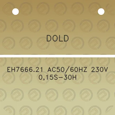 dold-eh766621-ac5060hz-230v-015s-30h