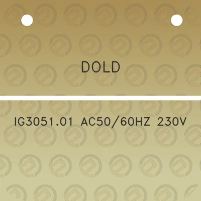 dold-ig305101-ac5060hz-230v