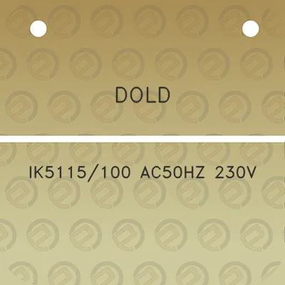 dold-ik5115100-ac50hz-230v