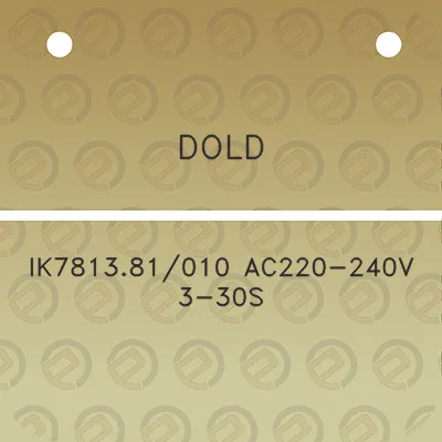 dold-ik781381010-ac220-240v-3-30s