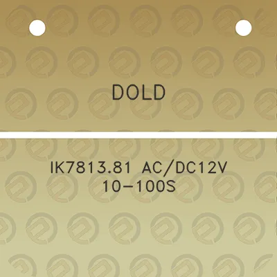 dold-ik781381-acdc12v-10-100s