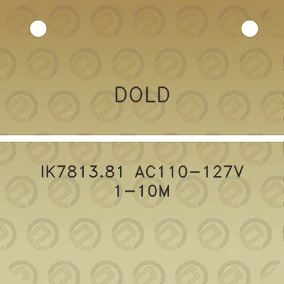 dold-ik781381-ac110-127v-1-10m