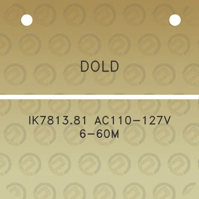 dold-ik781381-ac110-127v-6-60m