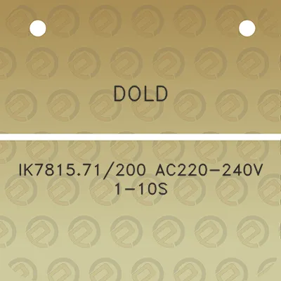 dold-ik781571200-ac220-240v-1-10s