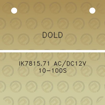 dold-ik781571-acdc12v-10-100s