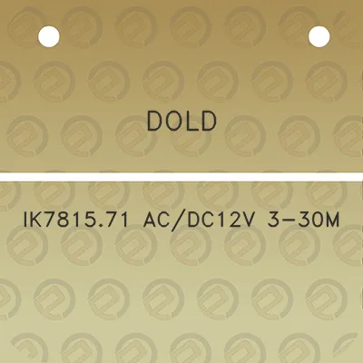 dold-ik781571-acdc12v-3-30m