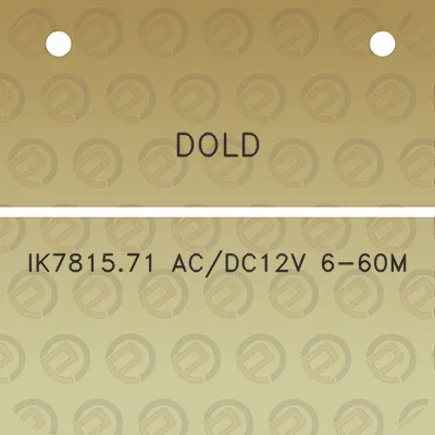 dold-ik781571-acdc12v-6-60m