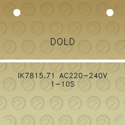 dold-ik781571-ac220-240v-1-10s