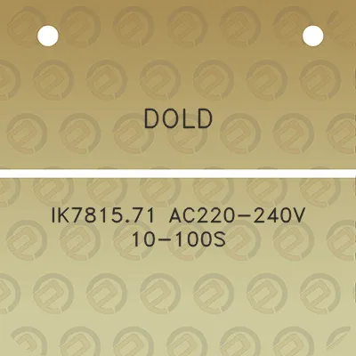 dold-ik781571-ac220-240v-10-100s