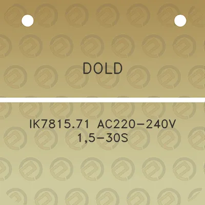 dold-ik781571-ac220-240v-15-30s