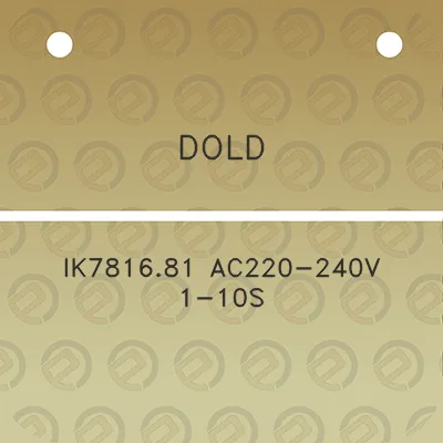 dold-ik781681-ac220-240v-1-10s