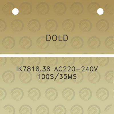 dold-ik781838-ac220-240v-100s35ms