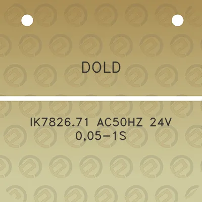 dold-ik782671-ac50hz-24v-005-1s