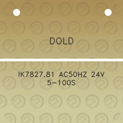 dold-ik782781-ac50hz-24v-5-100s