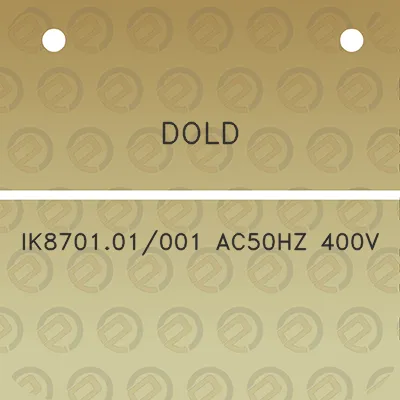 dold-ik870101001-ac50hz-400v