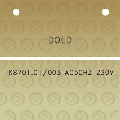 dold-ik870101003-ac50hz-230v