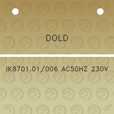 dold-ik870101006-ac50hz-230v