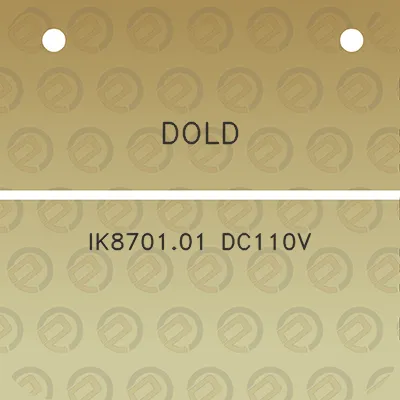 dold-ik870101-dc110v