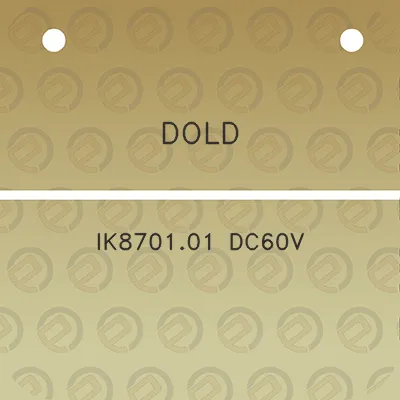 dold-ik870101-dc60v