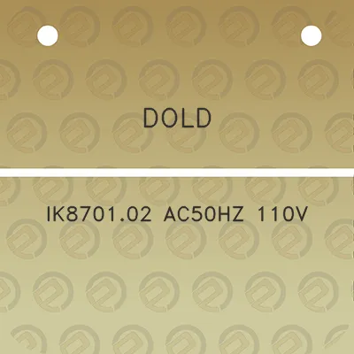 dold-ik870102-ac50hz-110v