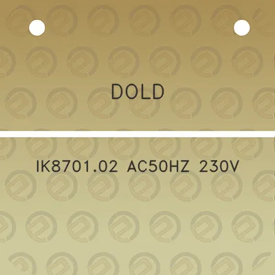 dold-ik870102-ac50hz-230v