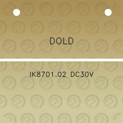 dold-ik870102-dc30v