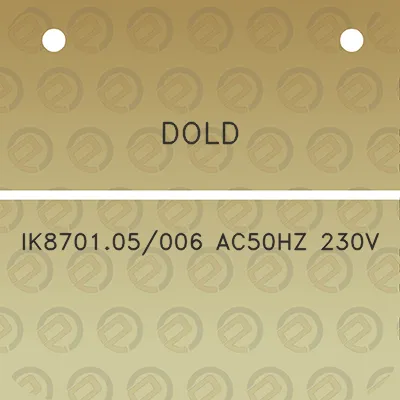 dold-ik870105006-ac50hz-230v