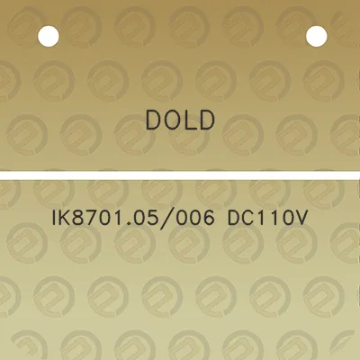 dold-ik870105006-dc110v