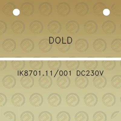 dold-ik870111001-dc230v