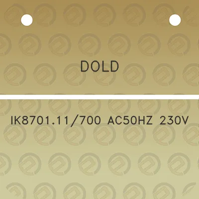 dold-ik870111700-ac50hz-230v