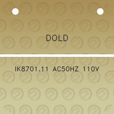 dold-ik870111-ac50hz-110v