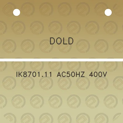 dold-ik870111-ac50hz-400v