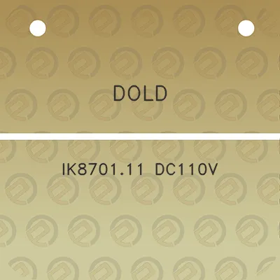 dold-ik870111-dc110v