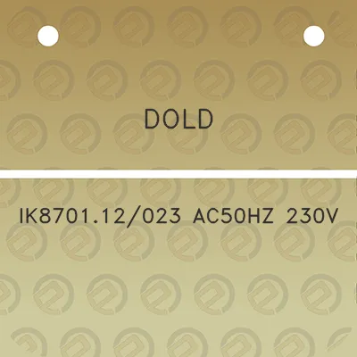 dold-ik870112023-ac50hz-230v