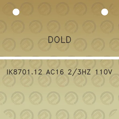 dold-ik870112-ac16-23hz-110v