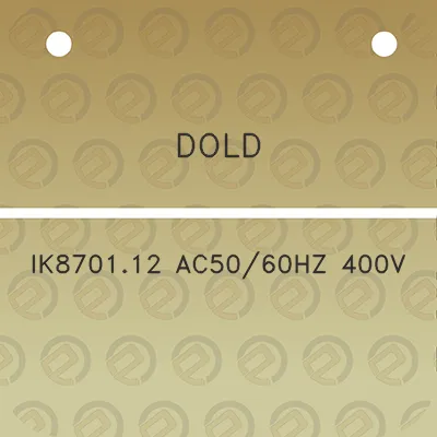 dold-ik870112-ac5060hz-400v