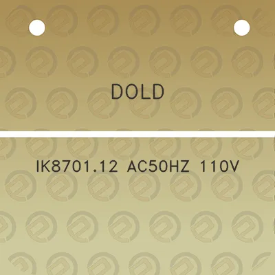 dold-ik870112-ac50hz-110v