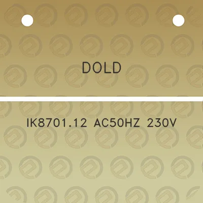 dold-ik870112-ac50hz-230v