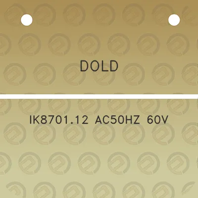 dold-ik870112-ac50hz-60v