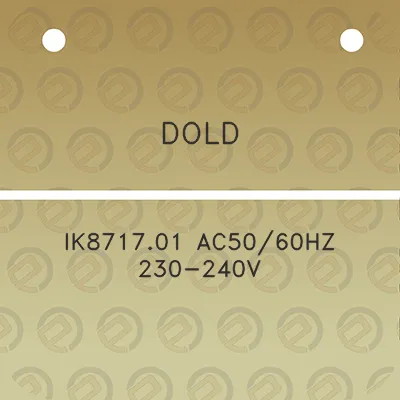 dold-ik871701-ac5060hz-230-240v