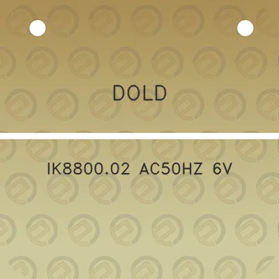 dold-ik880002-ac50hz-6v