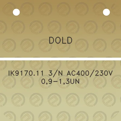 dold-ik917011-3n-ac400230v-09-13un