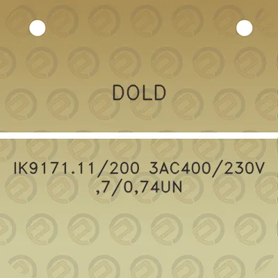 dold-ik917111200-3ac400230v-7074un