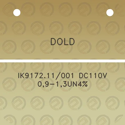 dold-ik917211001-dc110v-09-13un4