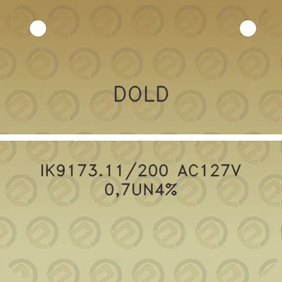 dold-ik917311200-ac127v-07un4