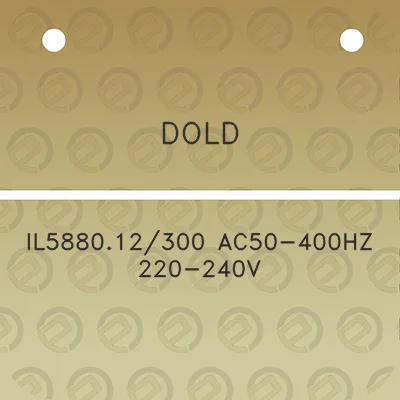 dold-il588012300-ac50-400hz-220-240v